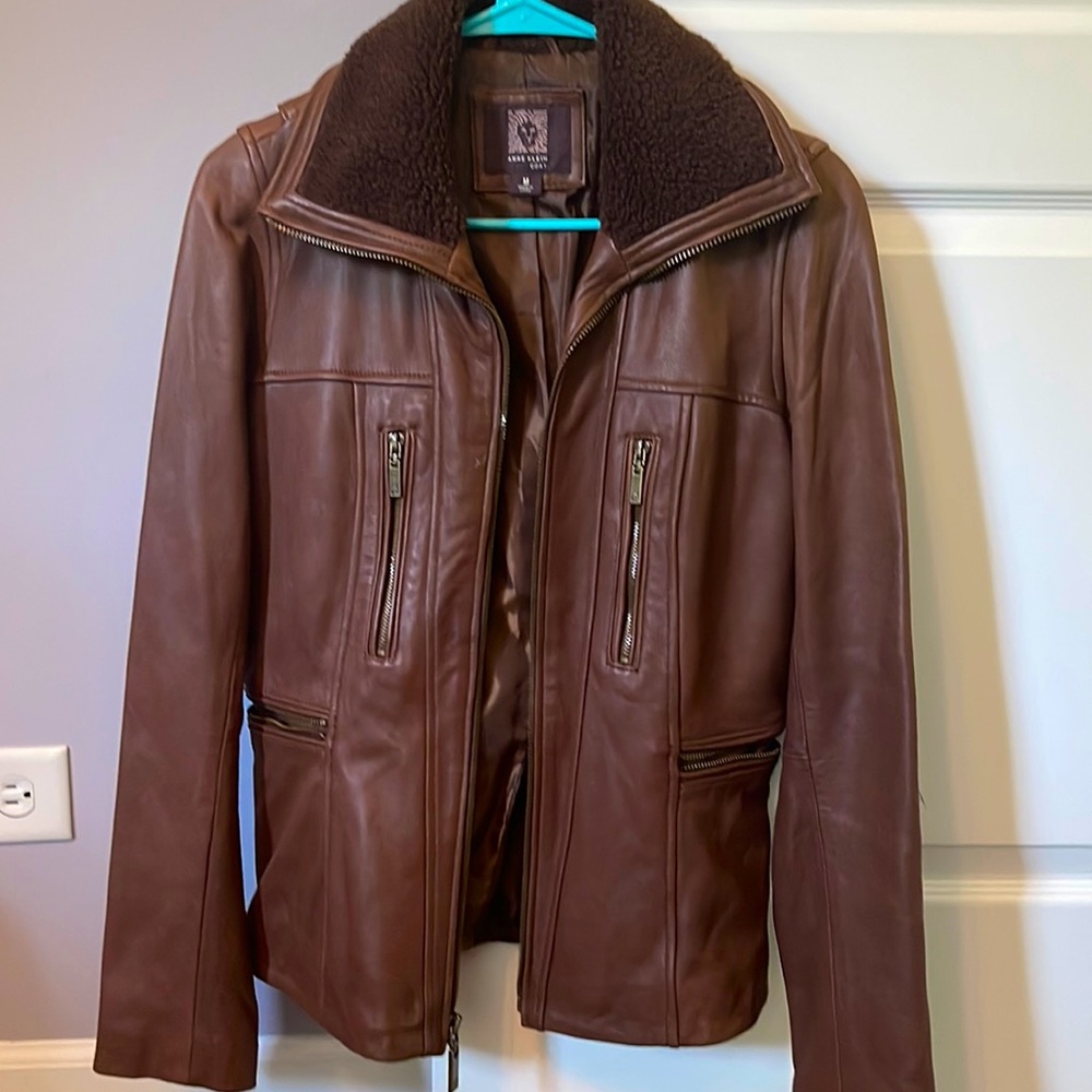 Soft leather coat